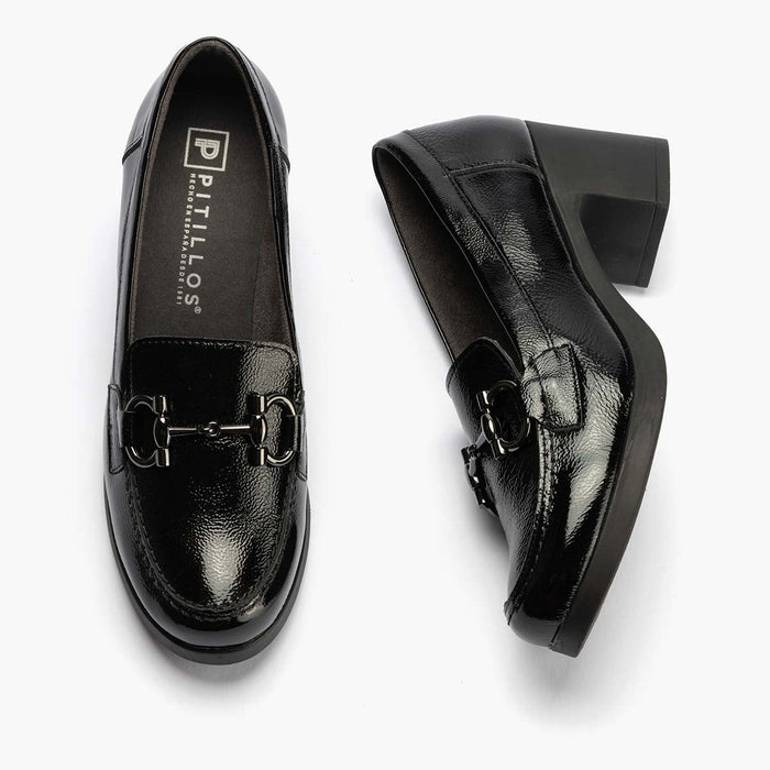 pitillos Mocasín mujer color negro Precio de fábrica