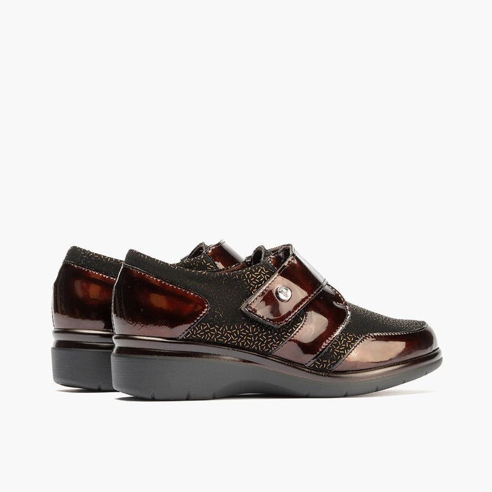 pitillos Blucher Lycra Con Velcro para mujer color marrón Solo hoy