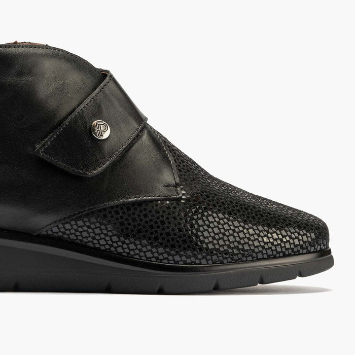pitillos Botín de mujer color negro Superdescuento