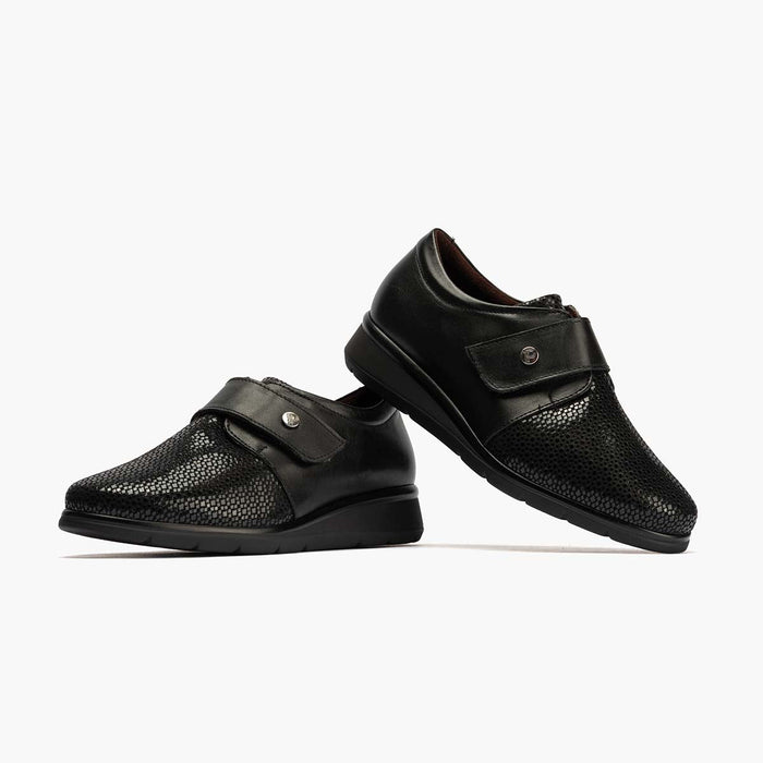pitillos Blucher Correa mujer color negro Envío internacional gratuito