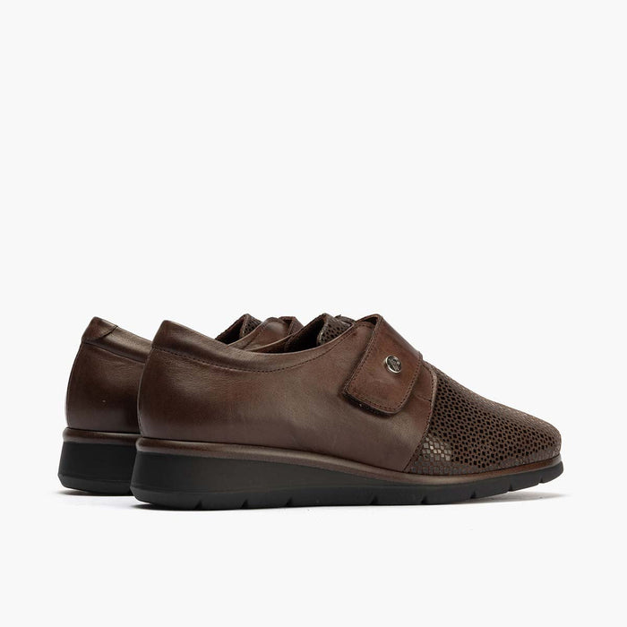 pitillos Blucher Correa para mujer color marrón Tienda de fábrica