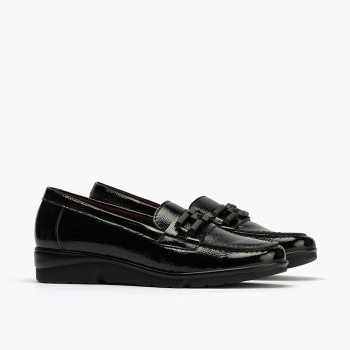 pitillos Mocasín Adorno para mujer color negro Libre de impuestos