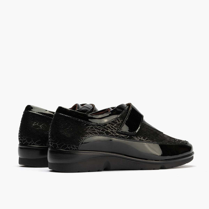 pitillos Zapato Deportivo Velcro de mujer color negro Descuentos del mes