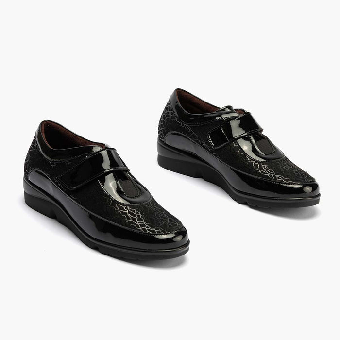 pitillos Zapato Deportivo Velcro de mujer color negro Descuentos del mes