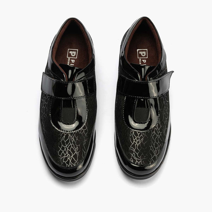 pitillos Zapato Deportivo Velcro de mujer color negro Descuentos del mes