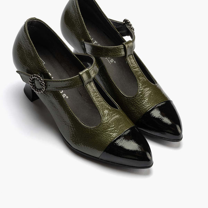 pitillos Gilda Combinado Charol mujer color verde Grandes ahorros