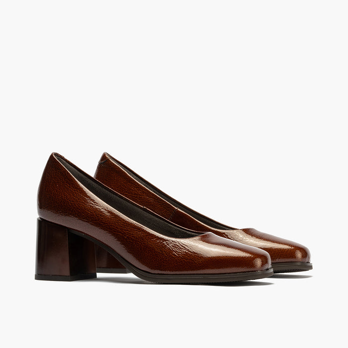 pitillos Zapato de Salón en Charol para mujer color cuero Rebajas de fin de temporada