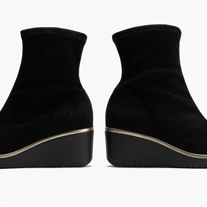 pitillos Botín Ante Strech mujer color negro 2025