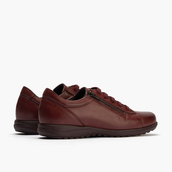 pitillos Zapato Deportivo con Cremallera para mujer color burdeos Outlet