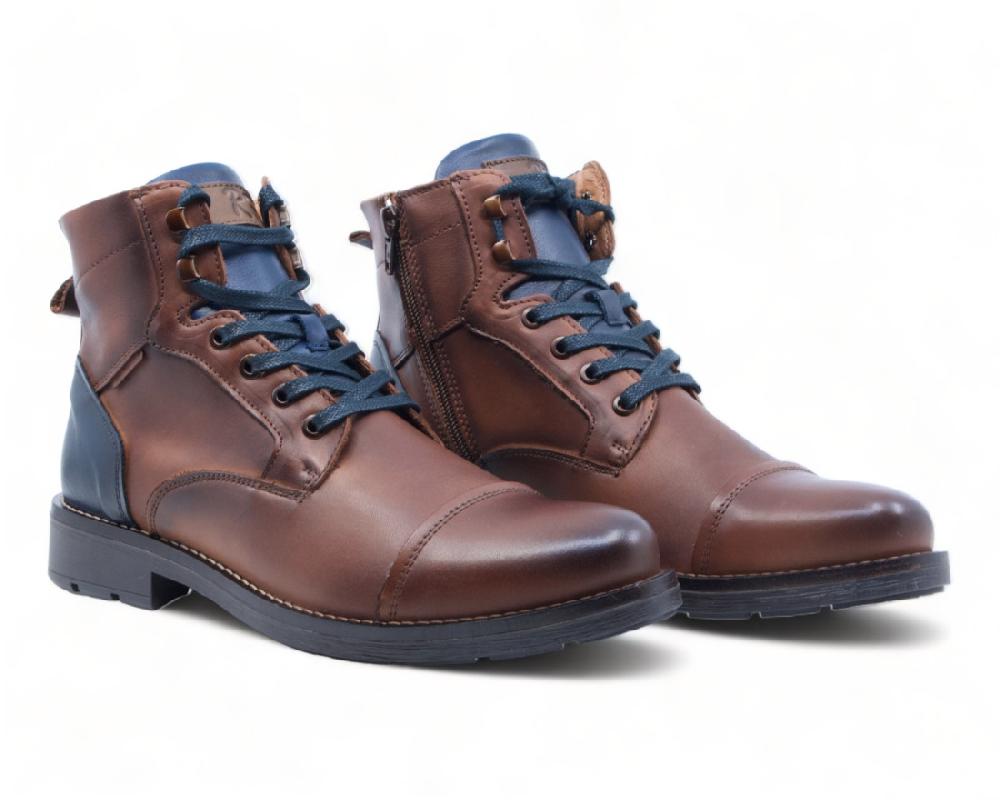 raquel perez Bota Pierre Marrón Marino Hombre Venta caliente