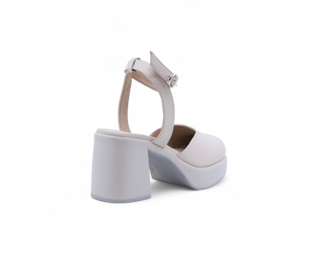 raquel perez Zapato Tacón Pirineos 04 Beige Mujer Los más vendidos