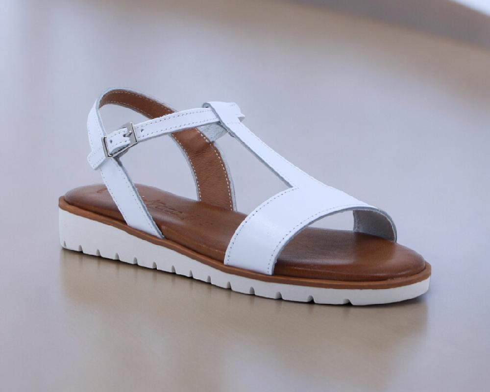 raquel perez Sandalia Cactus 02 Blanco Mujer Superdescuento