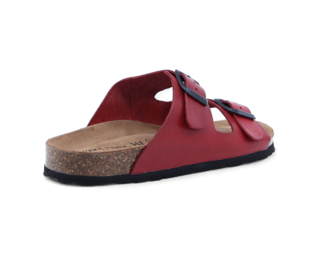 raquel perez Sandalia Plana Donkey Rojo Mujer Tienda