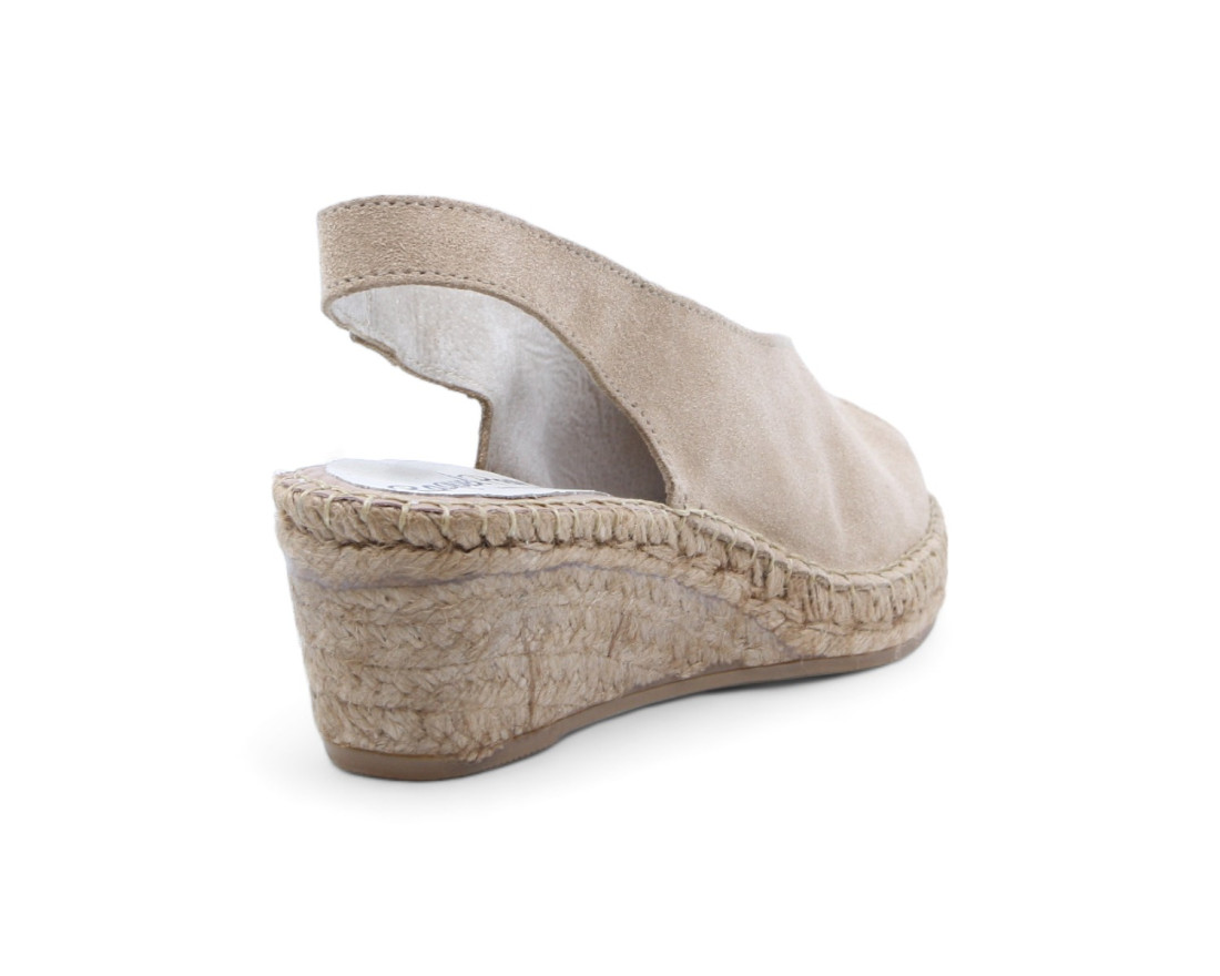raquel perez Sandalia Cuña Esparto Cubanita Miel Camel Mujer Gran oferta