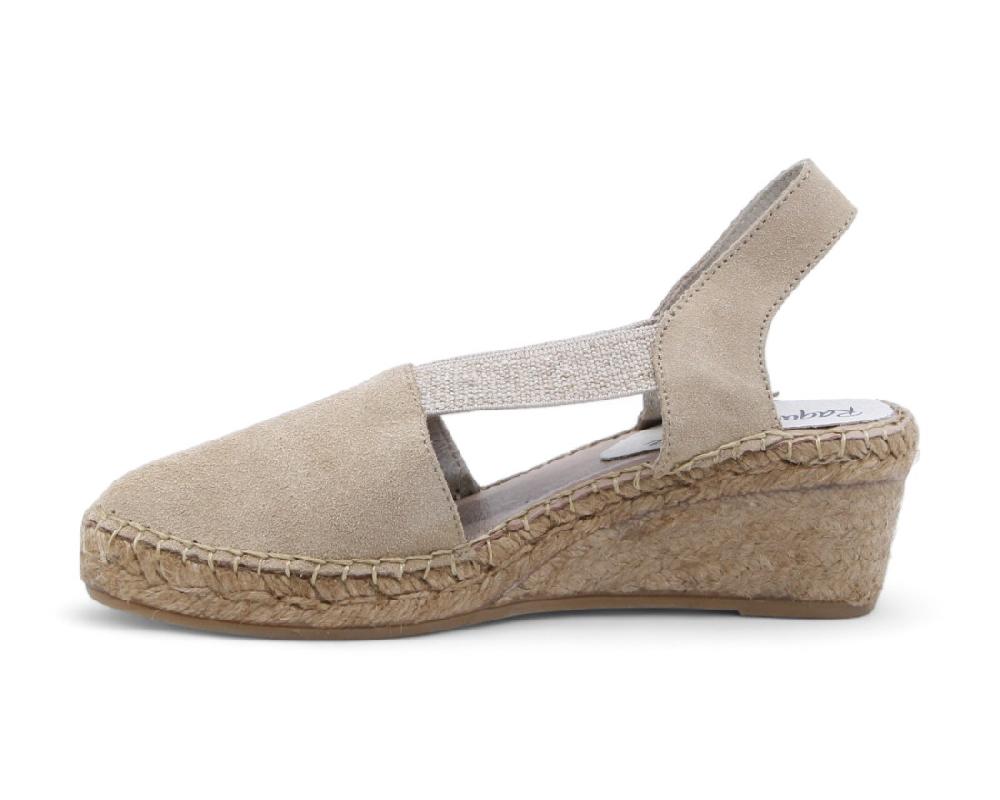 raquel perez Sandalia Cuña Esparto Comores Miel Camel Mujer Mejor oferta