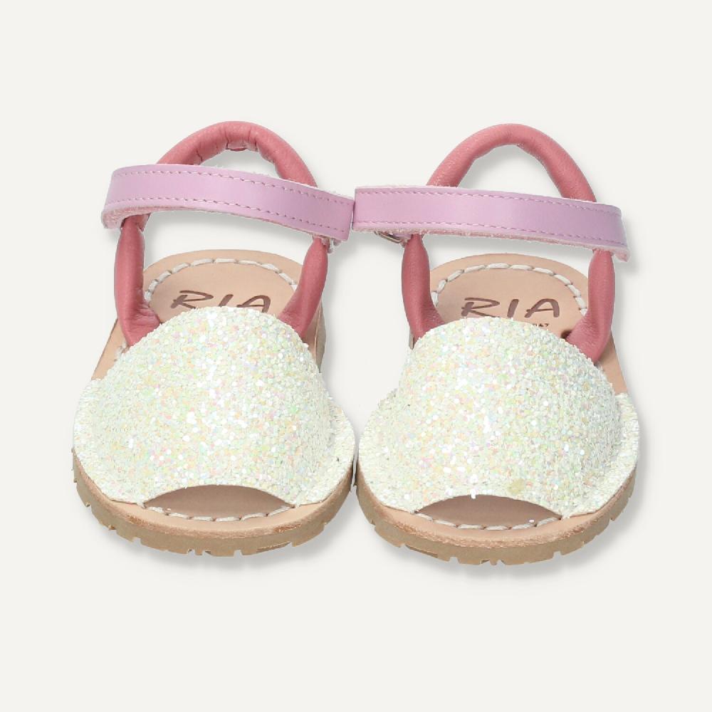 Ria Menorca Menorquina atada Cerdeña Glitter Blanco Rebajas top