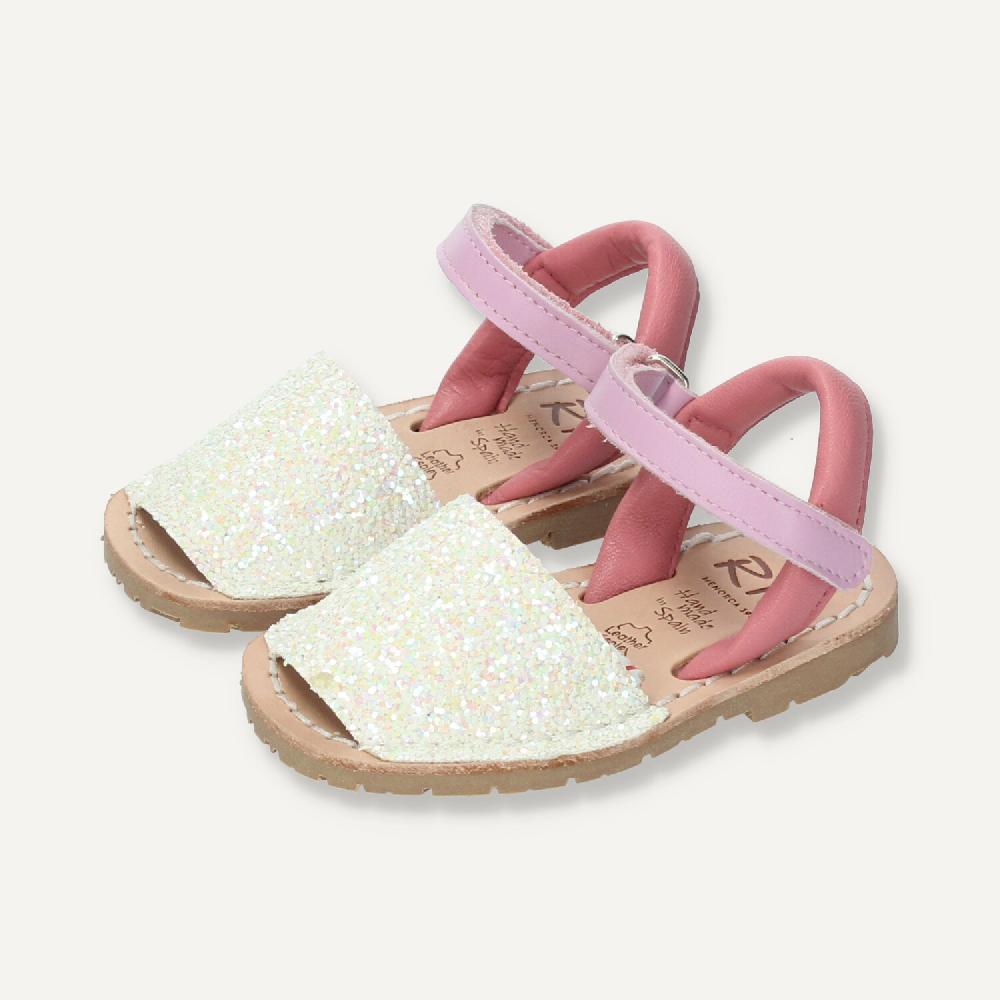 Ria Menorca Menorquina atada Cerdeña Glitter Blanco Rebajas top