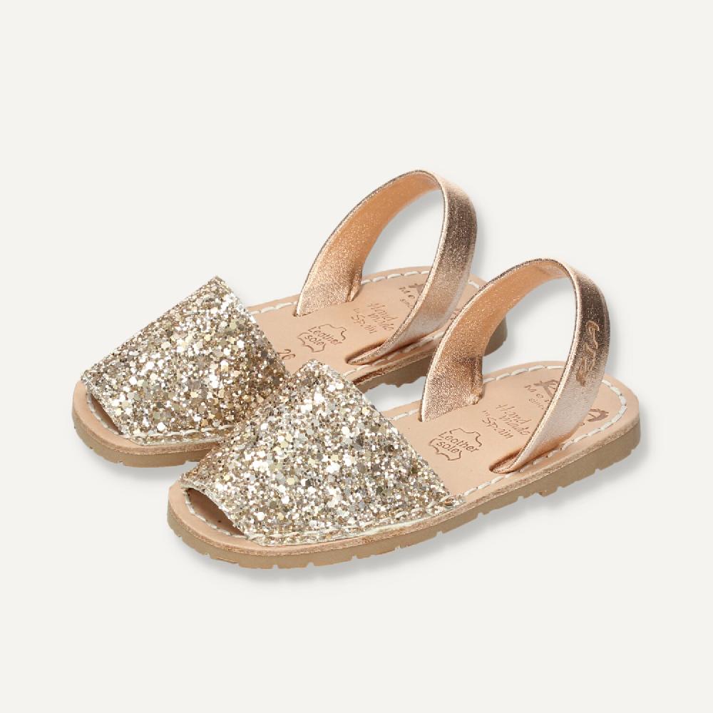 Ria Menorca Menorquina niña Marbella Glitter Peach ÚLTIMAS EDICIONES