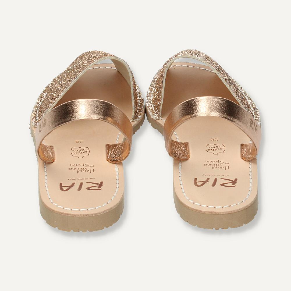 Ria Menorca Menorquina mujer Marbella Glitter Peach Superdescuento