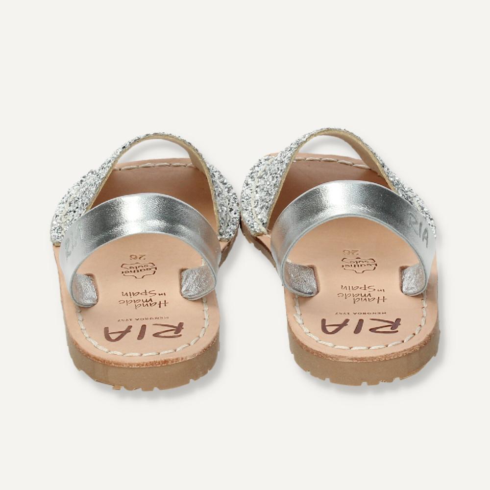 Ria Menorca Menorquina niña Marbella Glitter Plata Ofertas de temporada