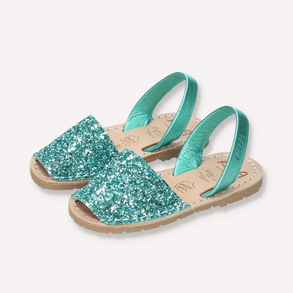 Ria Menorca Menorquina niña Marbella Glitter Jade Rebajas de fin de temporada