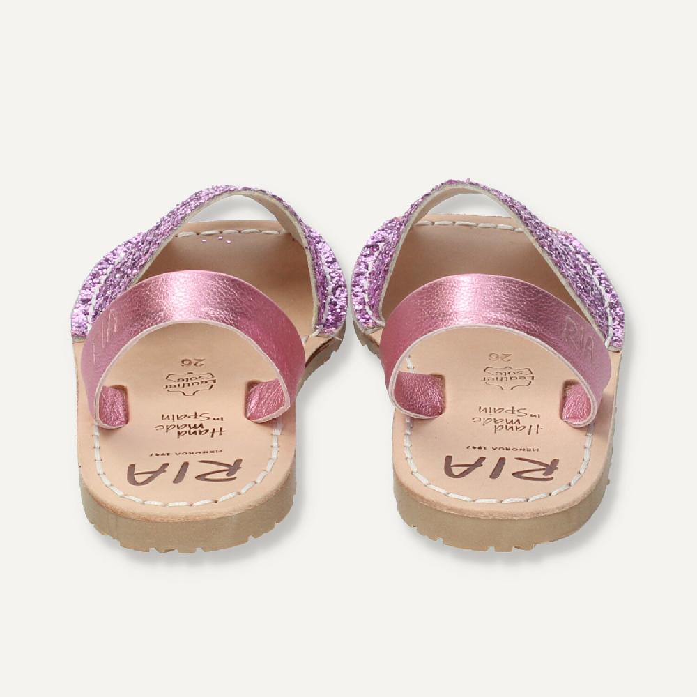 Ria Menorca Menorquina niña Marbella Glitter Rosa Precio ultrabajo