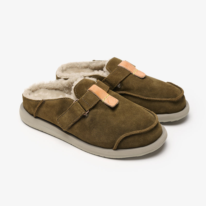satorisan Uwabaki Clog Strap Suede Oferta exclusiva