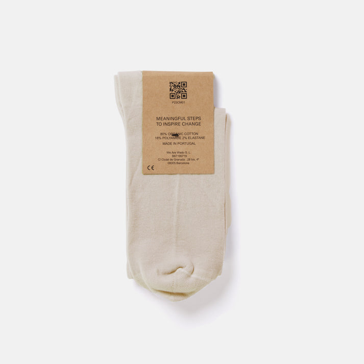 saye Mid-crew Everyday Socks - Almond Descuento por venta flash
