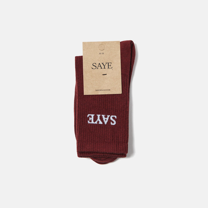 saye Mid-crew Everyday Socks - Garnet Ofertas especiales