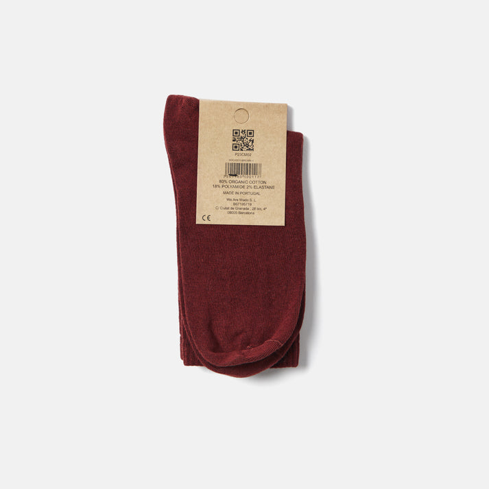 saye Mid-crew Everyday Socks - Garnet Ofertas especiales