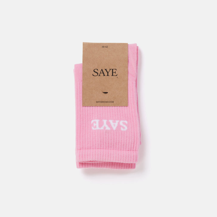 saye Mid-crew Everyday Socks - Gum Pink Oferta especial