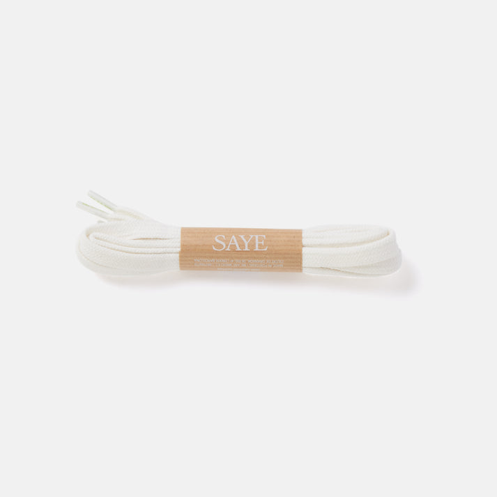saye Flat Laces - White Últimos 2 días
