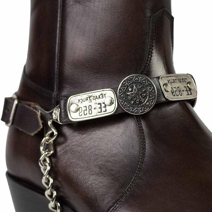 sendra ARNES 53 ARNESES CHARRO MARRON NIQUEL+NEGRO Última moda