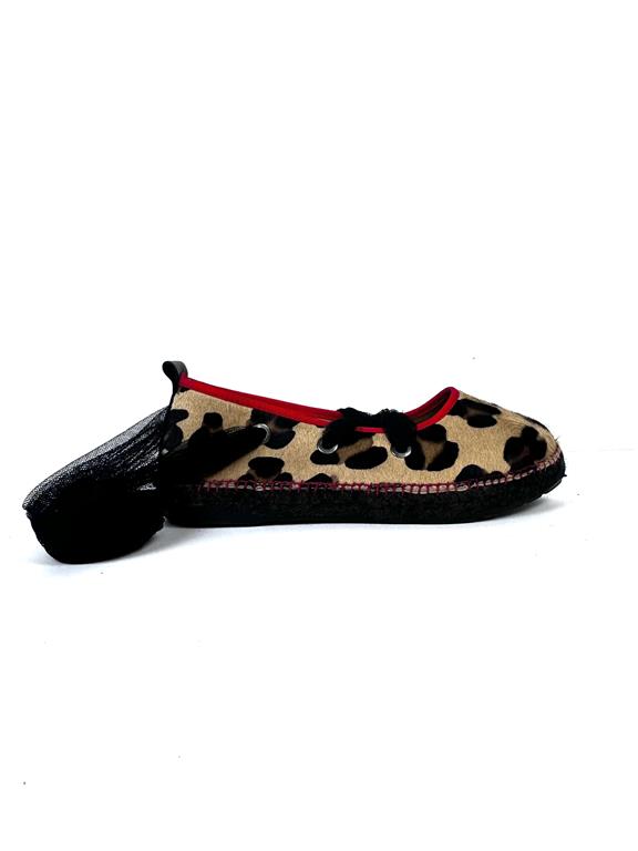 star love Alpargata Mercedita SUHAIL leopardo-Rojo Oferta exclusiva