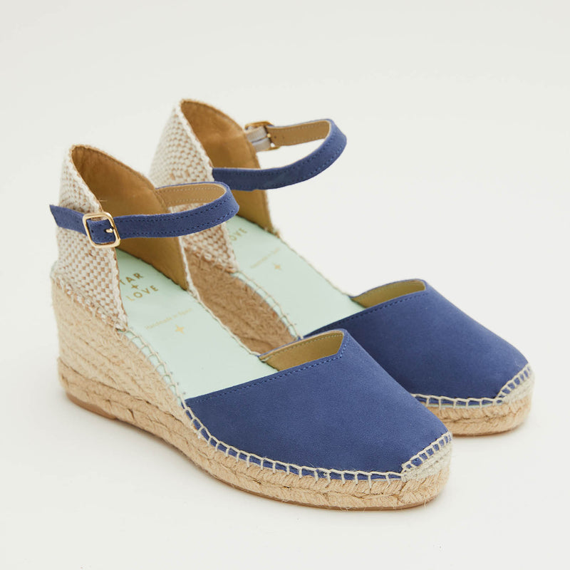 star love alpargata mujer cuña ATRIA BALTIC Hebilla En oferta