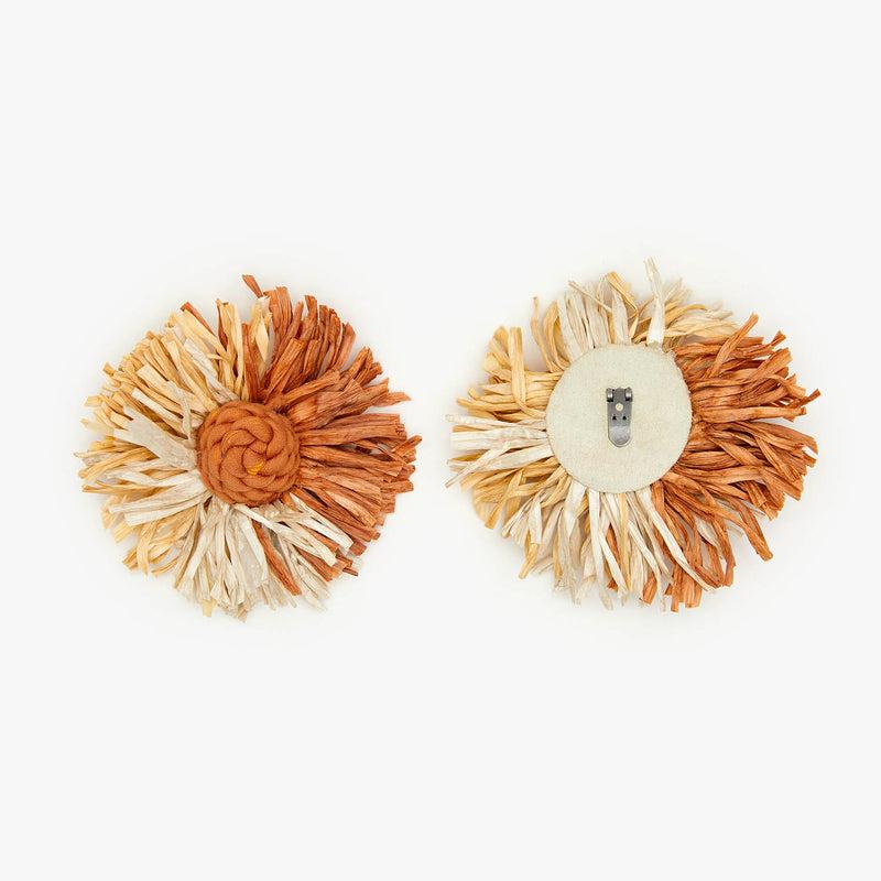 star love Accesorio flor rafia Canela Outlet