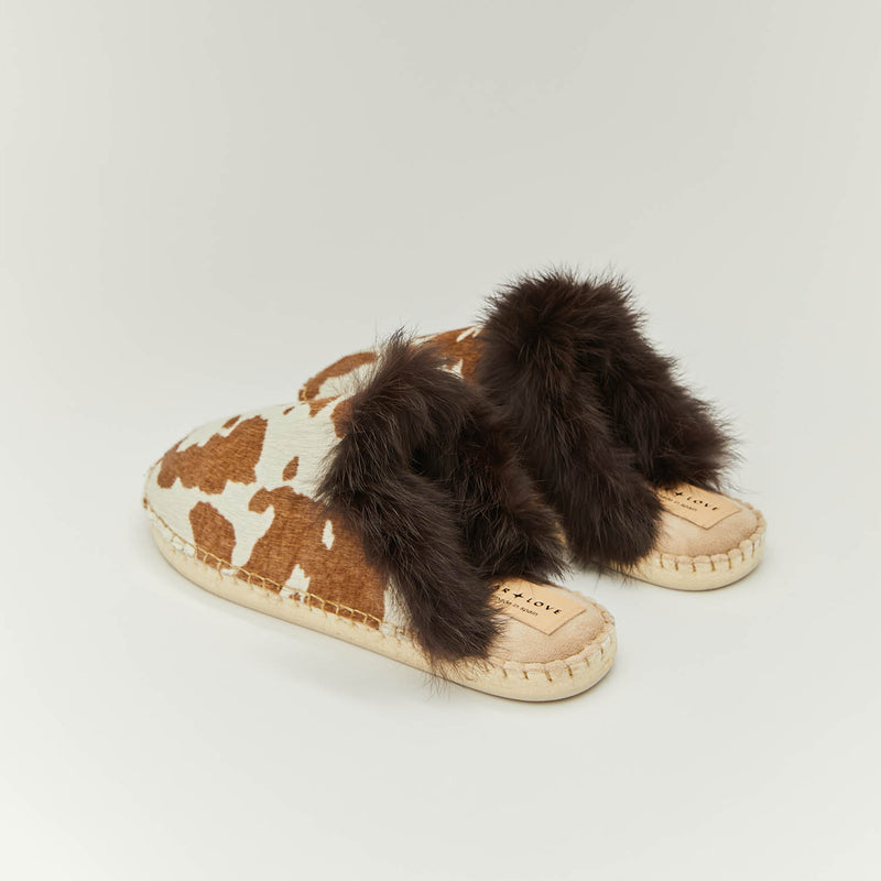 star love Zapatilla de mujer estampado piel vaca Aurora 90 Precio de fábrica