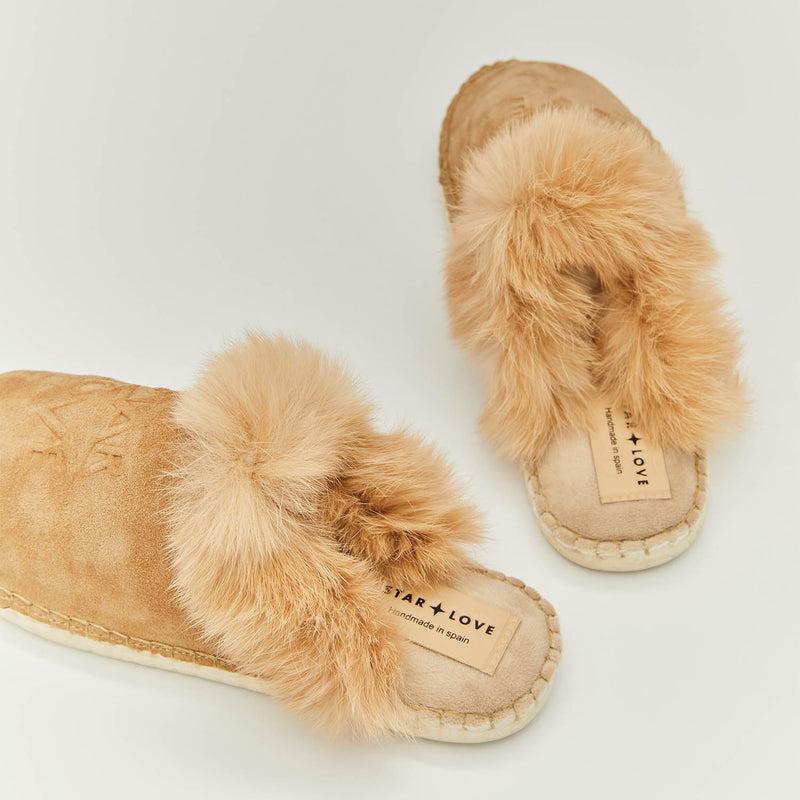 star love Zapatilla de mujer color canela Aurora91 Oferta exclusiva
