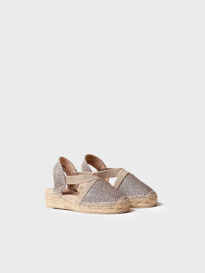 toni pons EDITA-S - Alpargata dorada para niña brillante | EDITA-S Oferta exclusiva