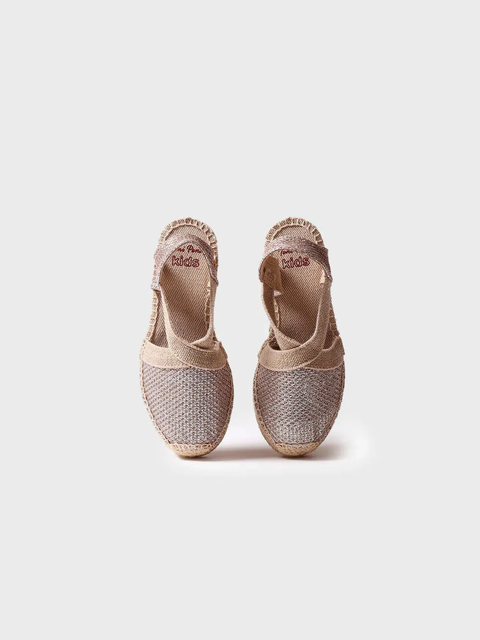 toni pons EDITA-S - Alpargata dorada para niña brillante | EDITA-S Oferta exclusiva