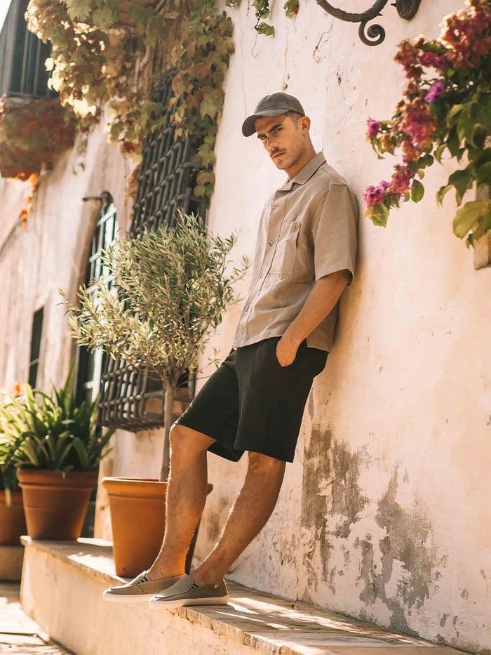toni pons ILARI - Zapato cerrado de hombre en algodón con elásticos laterales | ILARI Venta caliente