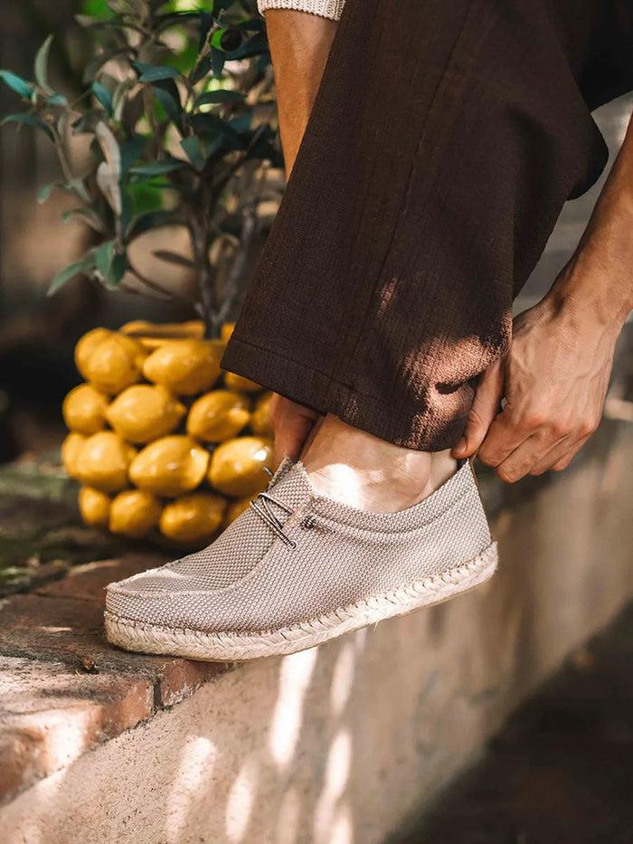 toni pons OSCAR - Alpargata de hombre en rejilla con cordones | OSCAR Rebajas de fábrica