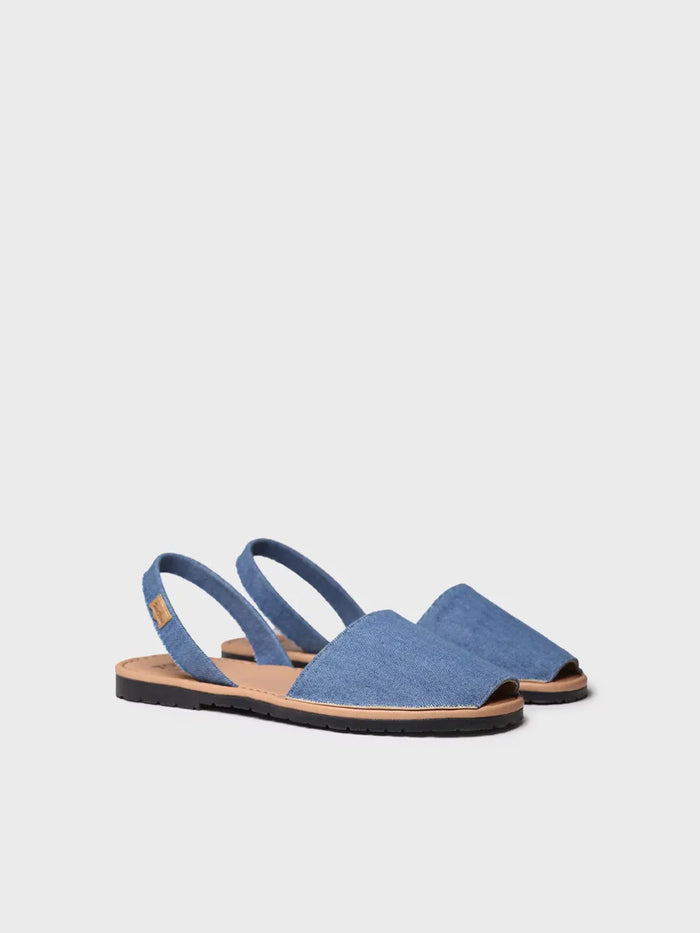 toni pons GRAU-TX - Abarca de hombre en denim con planta de piel | GRAU-TX Envío internacional gratuito
