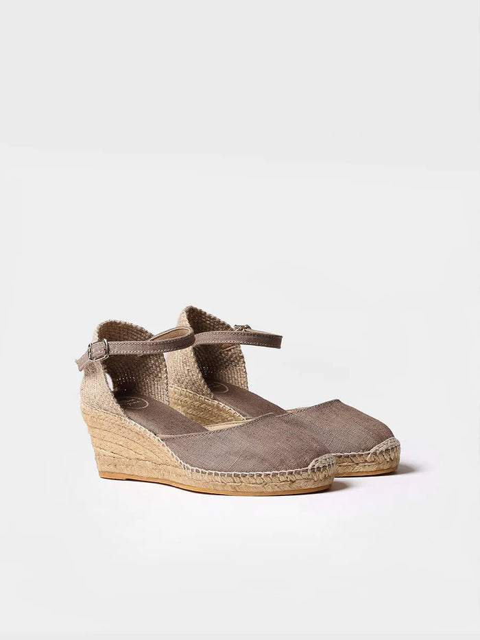 toni pons CALDES - Alpargata de cuña de yute con hebilla | CALDES Ofertas de temporada