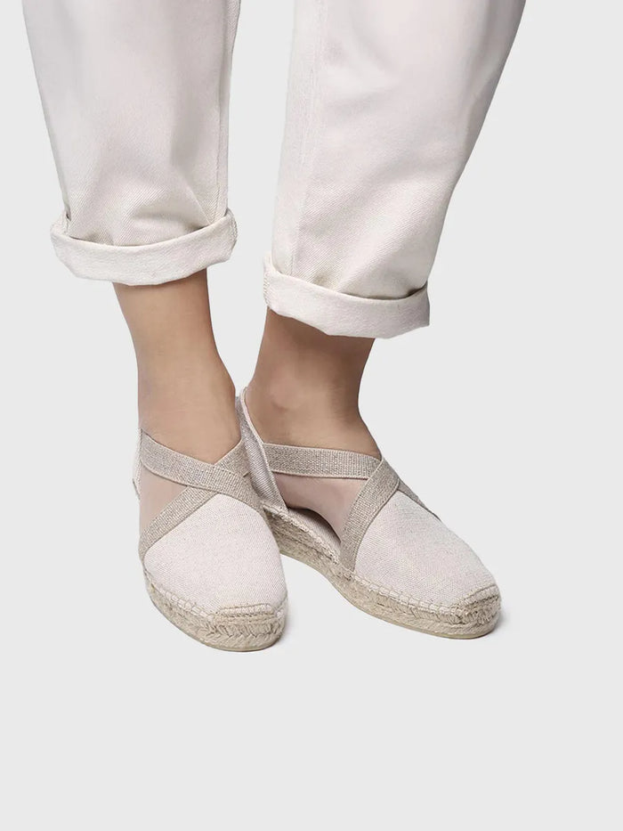 toni pons VERDI-V - Alpargata vegana plana para mujer en tejido de algodón | VERDI-V Ofertas