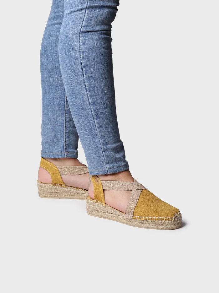 toni pons VERDI-V - Alpargata vegana plana para mujer en tejido de algodón | VERDI-V En oferta