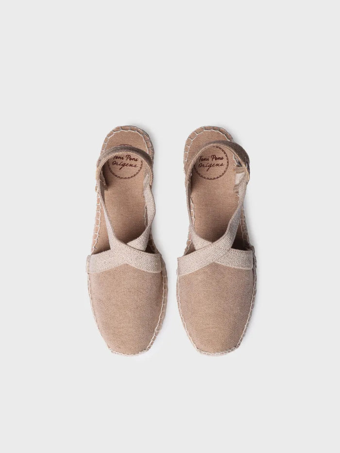toni pons VERDI-V - Alpargata vegana plana para mujer en tejido de algodón | VERDI-V Gran oferta