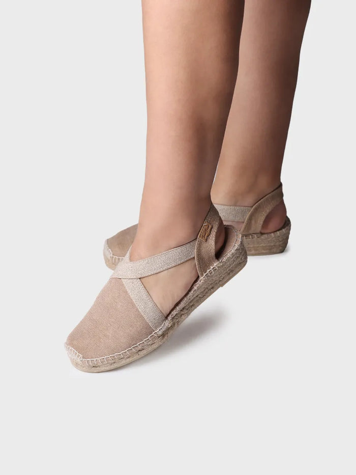 toni pons VERDI-V - Alpargata vegana plana para mujer en tejido de algodón | VERDI-V Gran oferta
