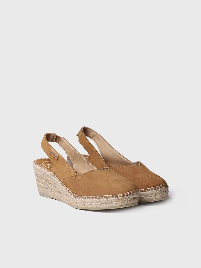 toni pons BETTY-A - Alpargata cerrada de cuña en ante para mujer | BETTY-A Precio de fábrica