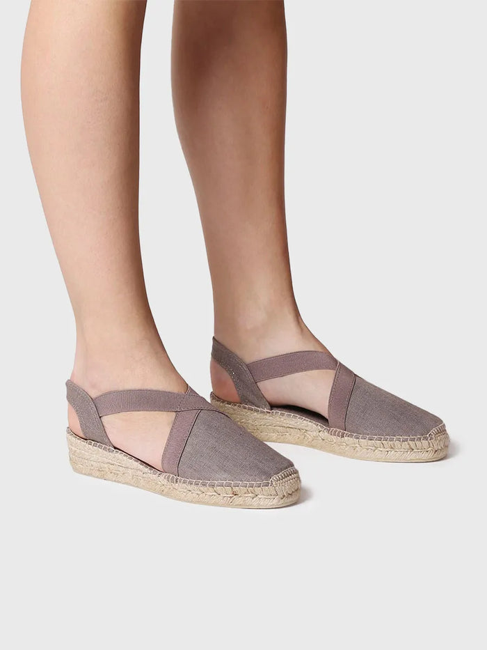 toni pons VERONA - Alpargata vegana plana para mujer con elásticos | VERONA Oferta especial de fábrica